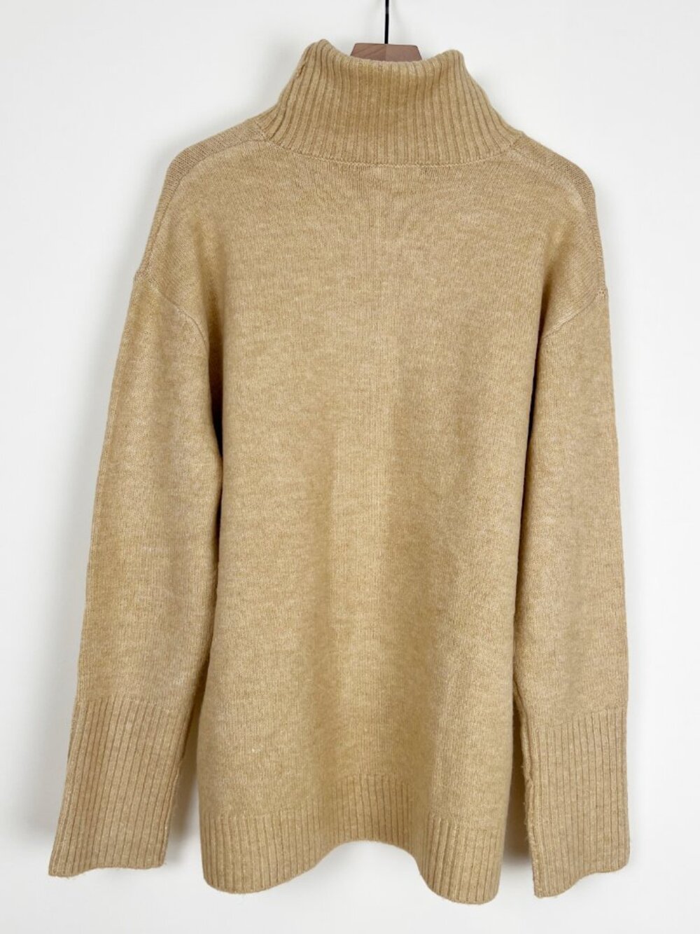 Echo Verde Dog Walker Chunky Cowl Turtleneck Sweater Oversized Long Slouchy Cozy - Picture 8 of 10